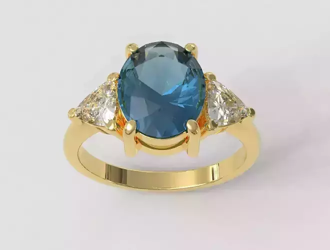 Classic Oval Gemstone Ring