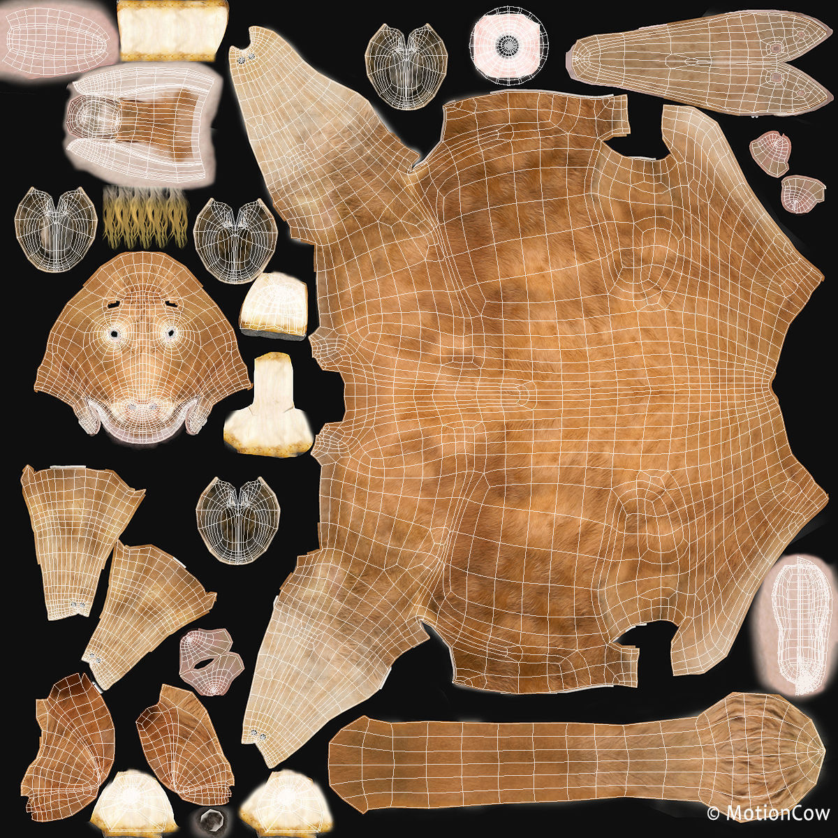 Cow PRO - 3 in 1 Bundle 3D model_48