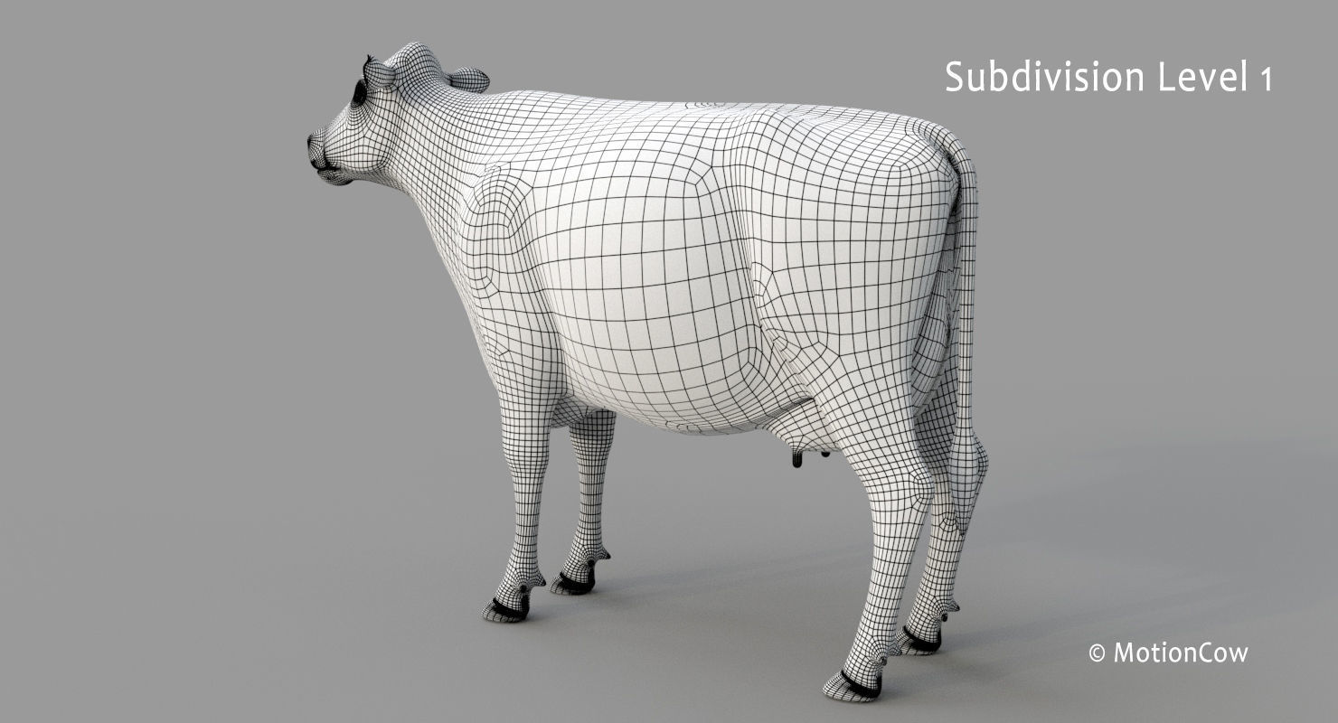 Cow PRO - 3 in 1 Bundle 3D model_44