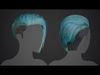 Game Real-Time Tomboy Hairstyle UE5 Low-poly 3D model_1
