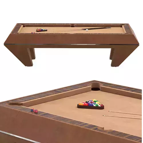 MILLENNIUM LEATHER BILLIARD POOL TABLE
