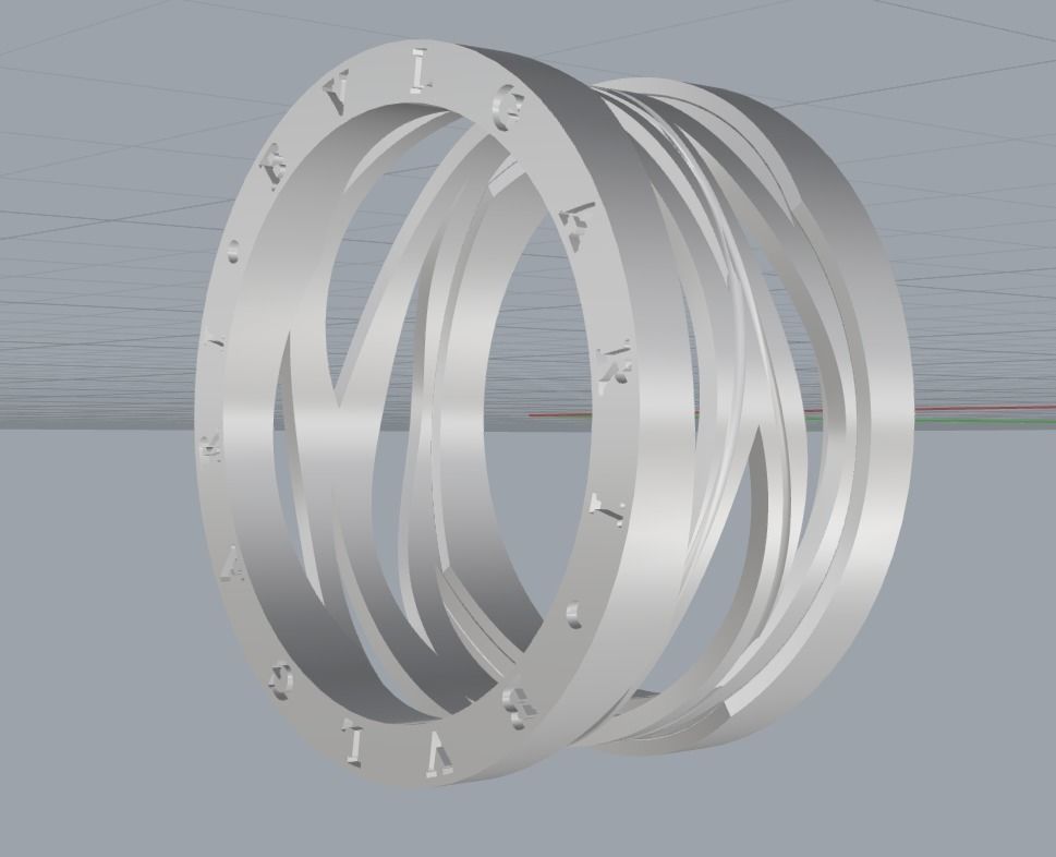 Ring Bvlgari Zero 1 3D print model_5