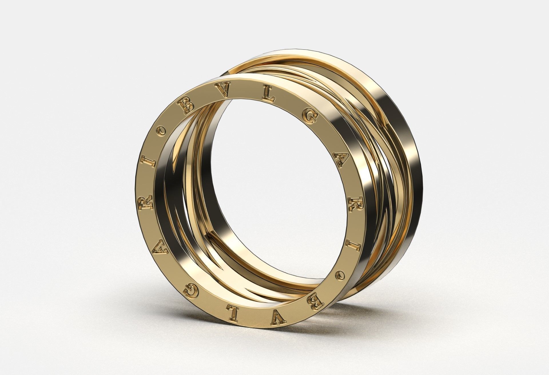 Ring Bvlgari Zero 1 3D print model_1