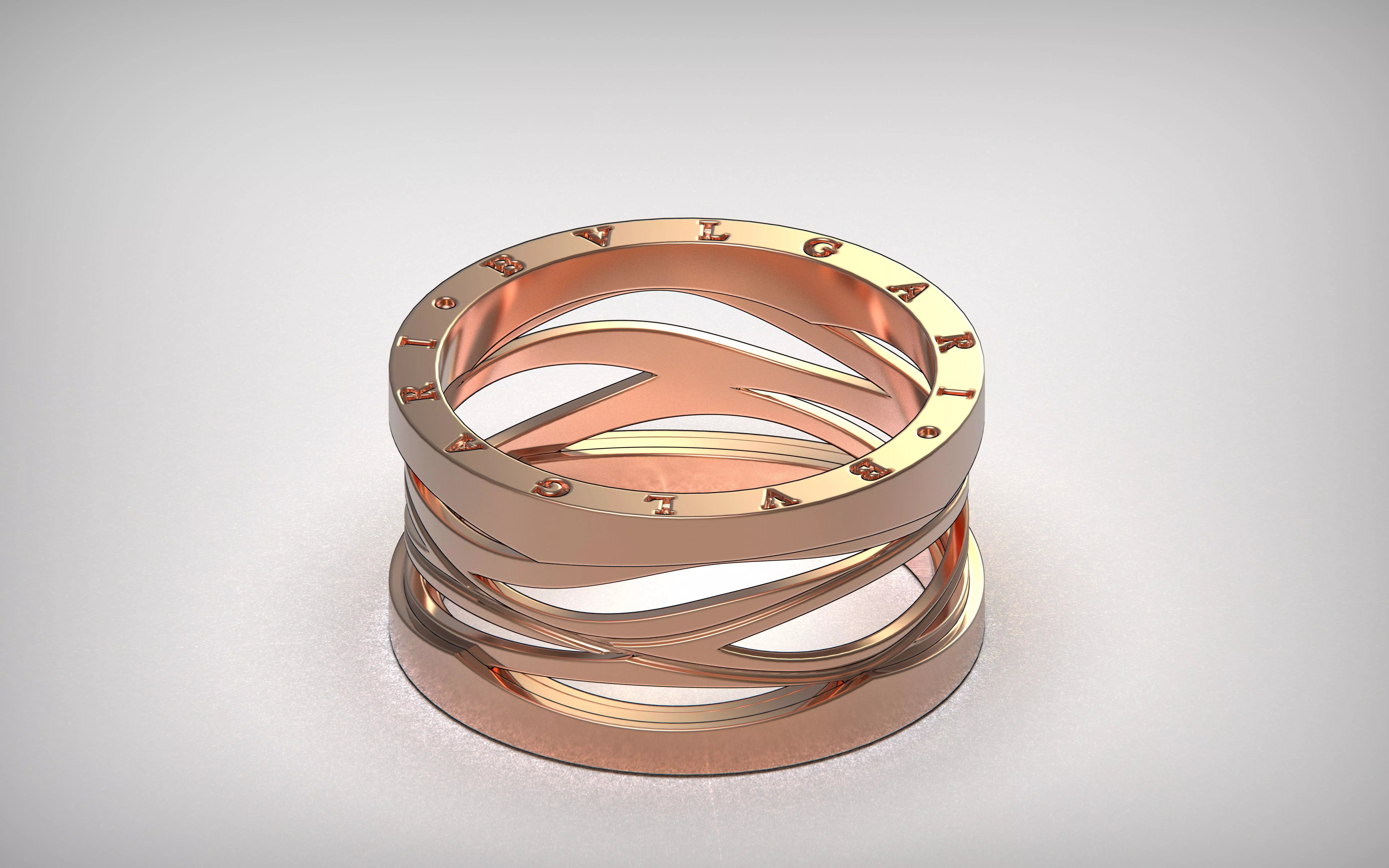 Ring Bvlgari Zero 1 3D print model_0