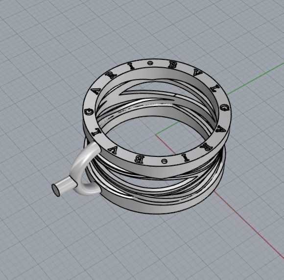 Ring Bvlgari Zero 1 3D print model_6