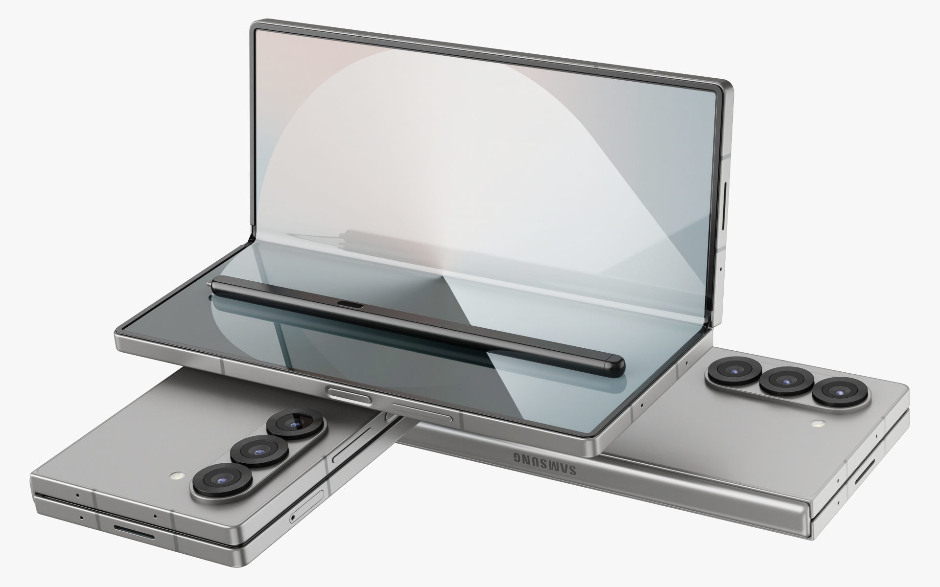 Samsung Galaxy Z Fold 6 3D model_6