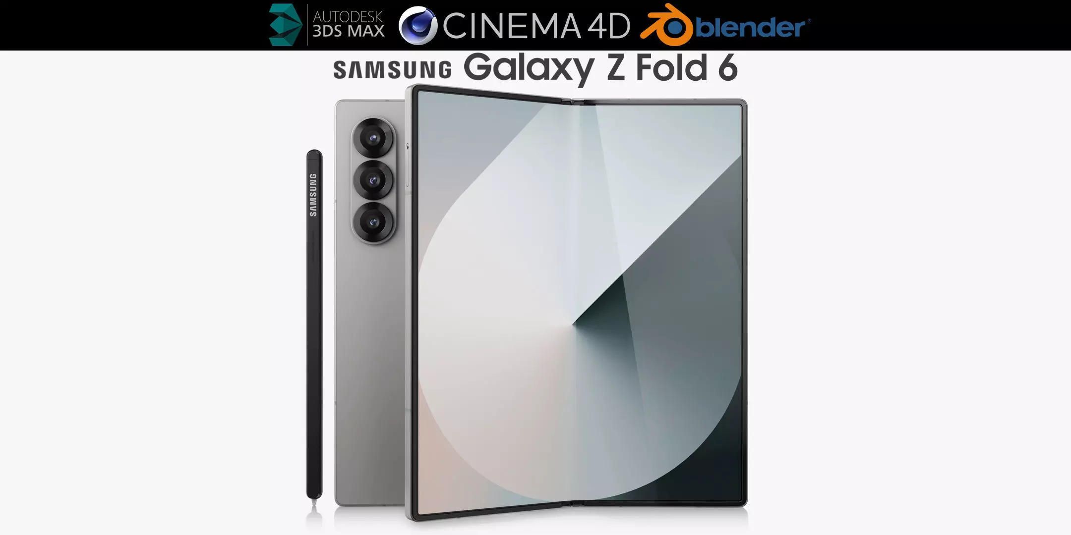 Samsung Galaxy Z Fold 6 3D model_0