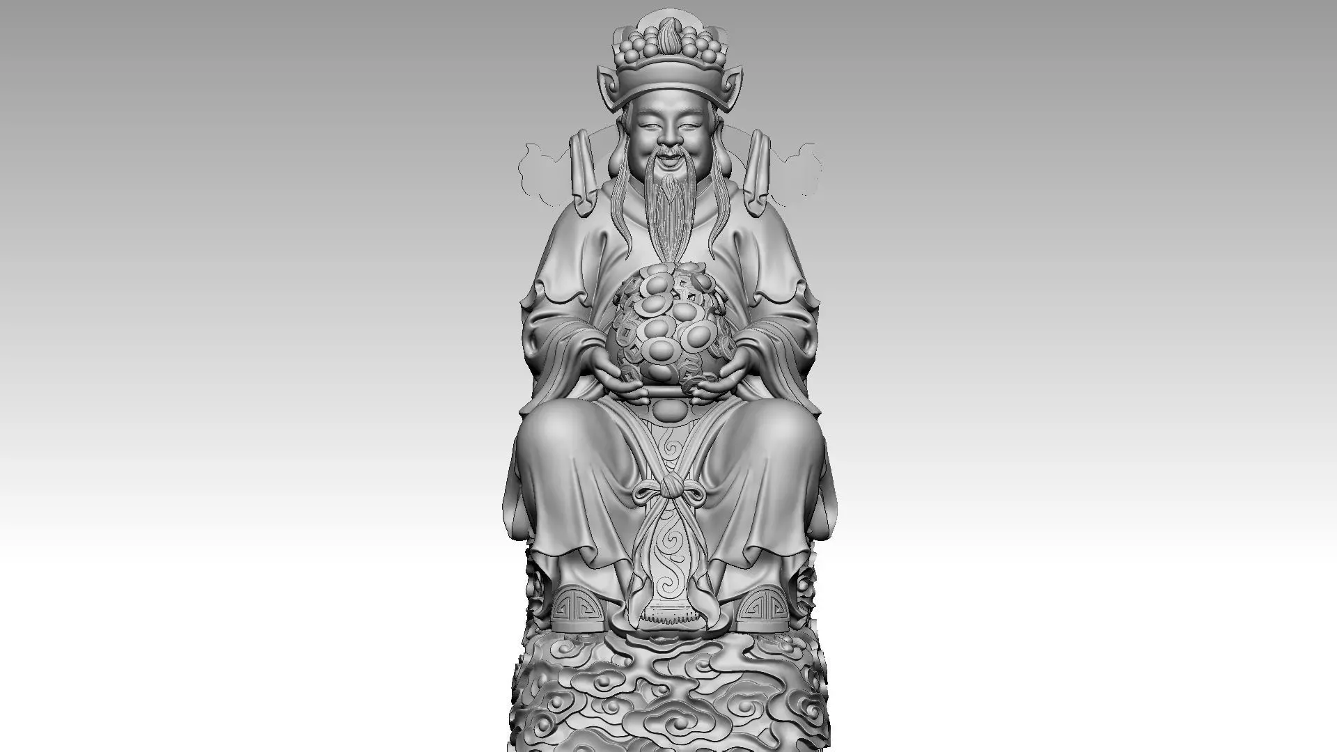God of Wealth 1 3D print model