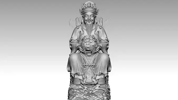 God of Wealth 1 3D print model