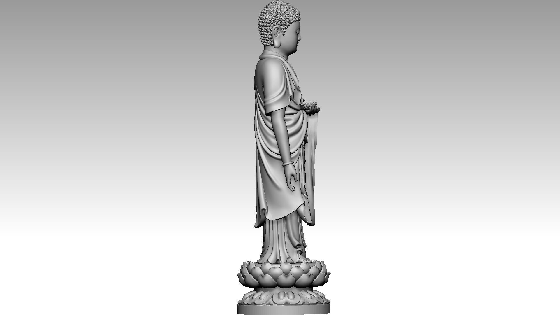 Amitabha Pure Land Buddhism 3D print model_6