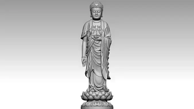 Amitabha Pure Land Buddhism 3D print model