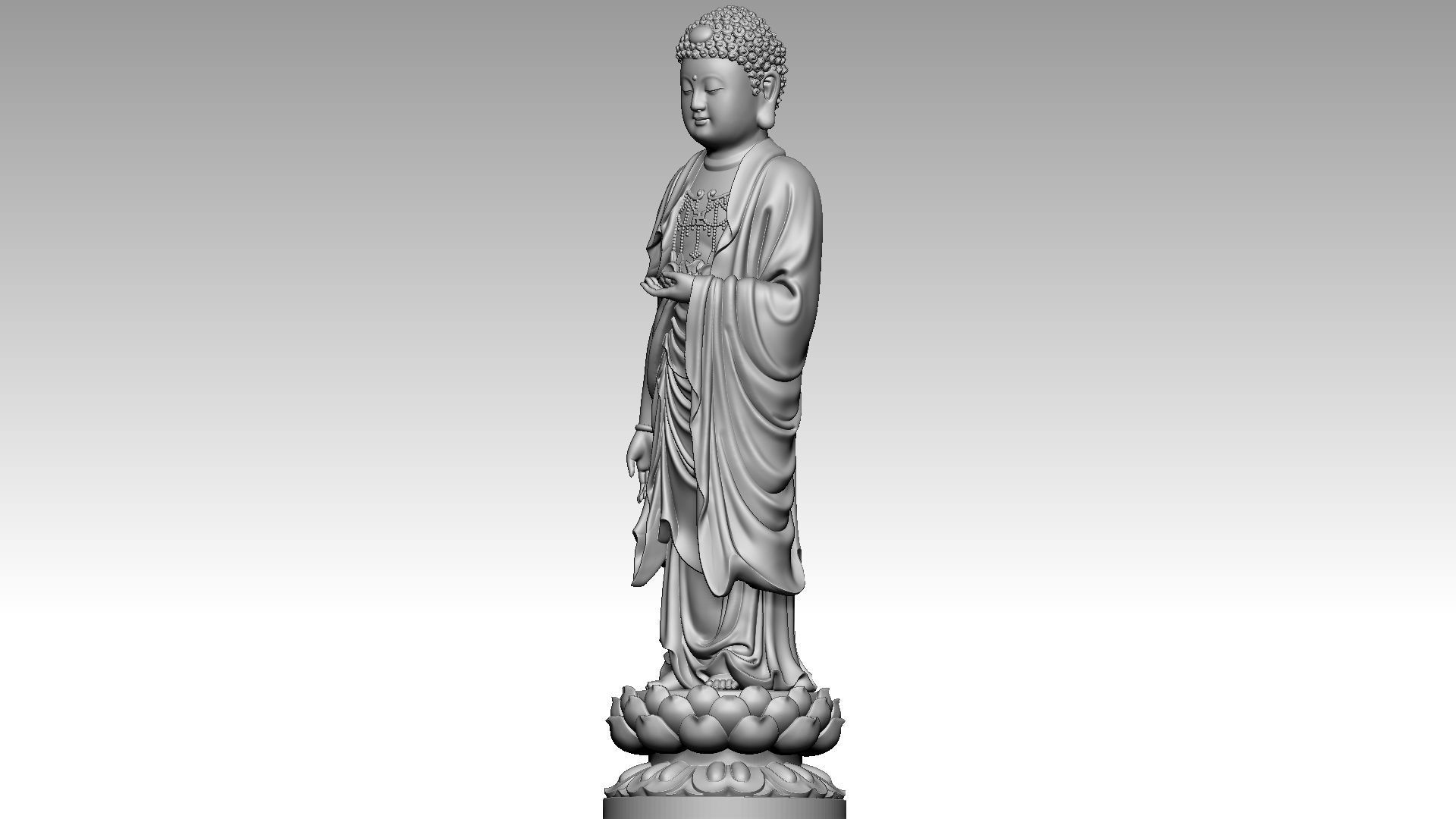 Amitabha Pure Land Buddhism 3D print model_1