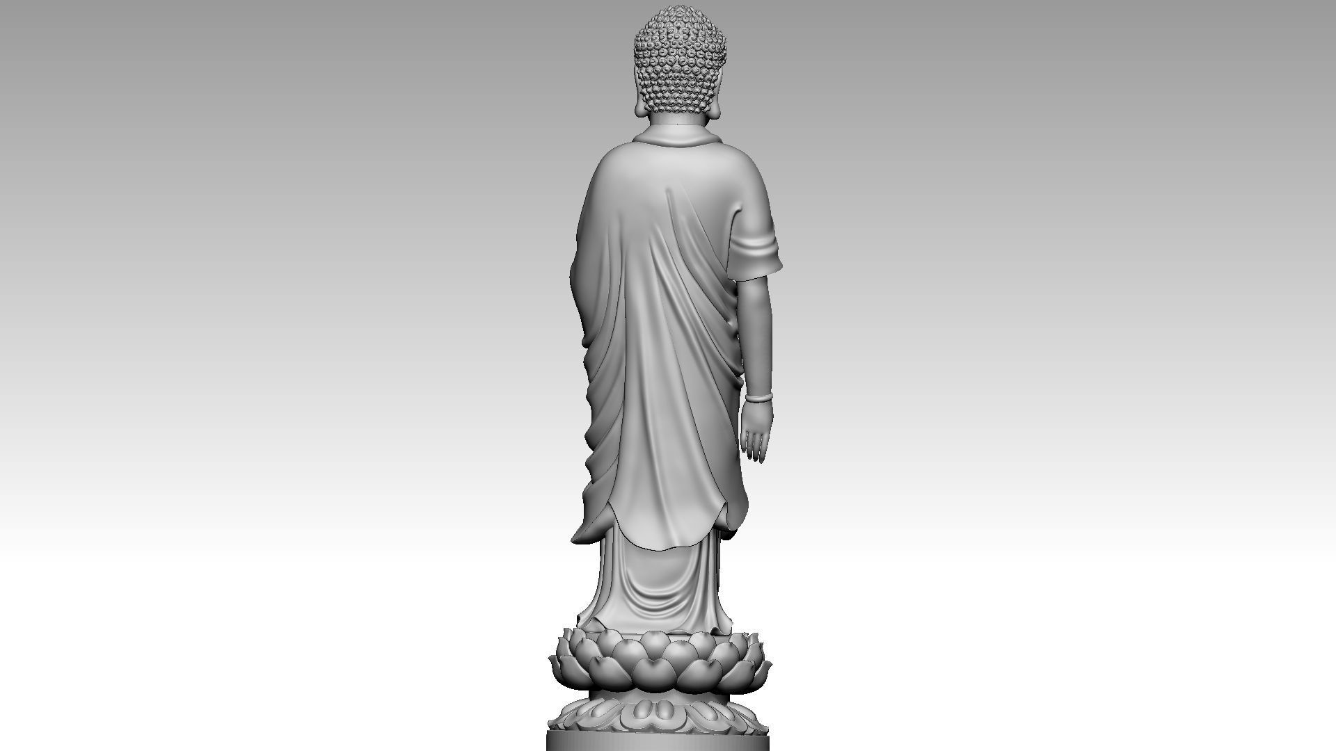 Amitabha Pure Land Buddhism 3D print model_4