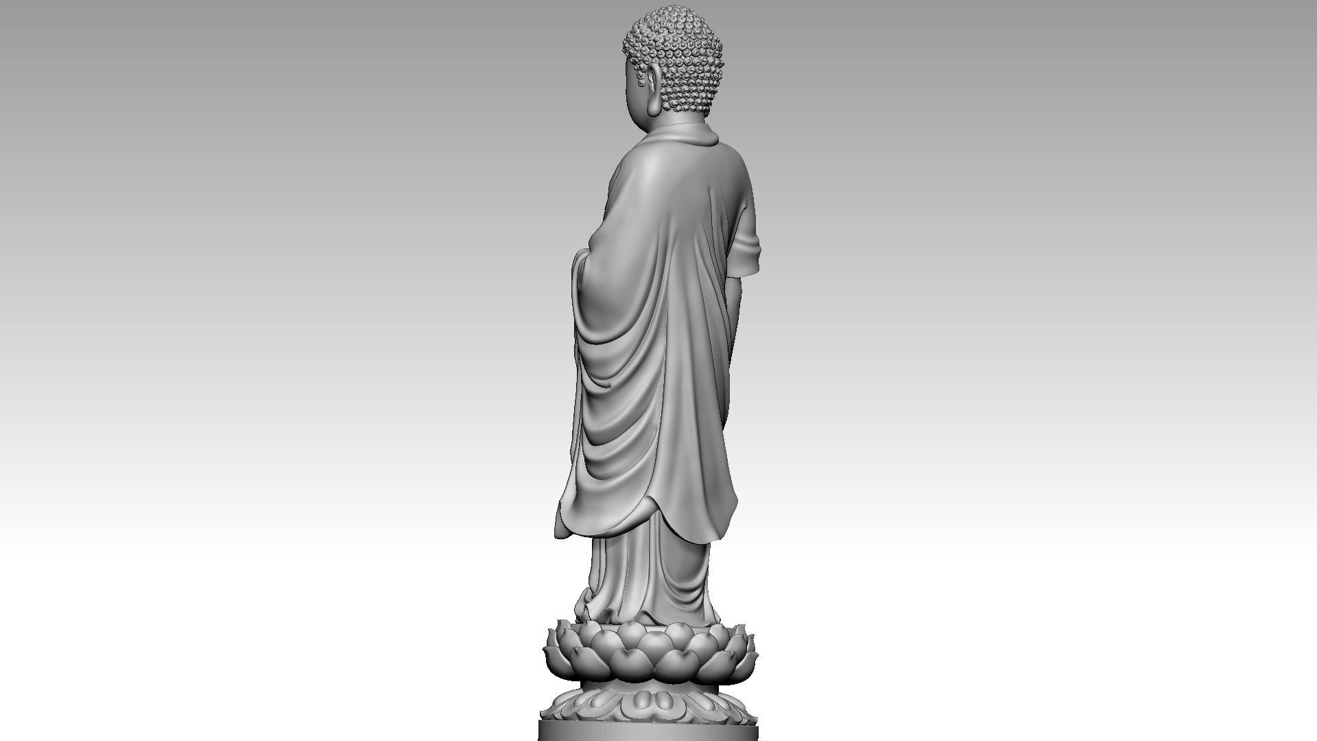 Amitabha Pure Land Buddhism 3D print model_3