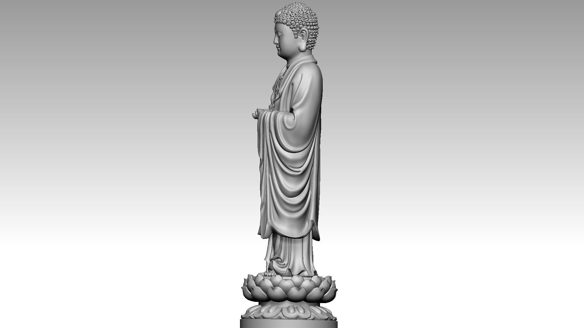 Amitabha Pure Land Buddhism 3D print model_2