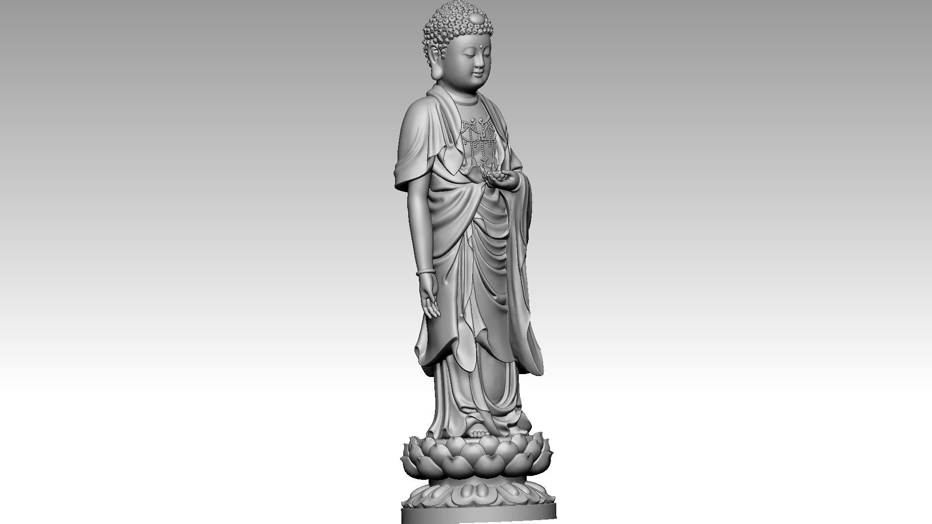 Amitabha Pure Land Buddhism 3D print model_7