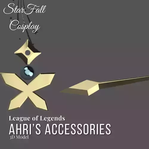 Ahri Accessories 3D Model