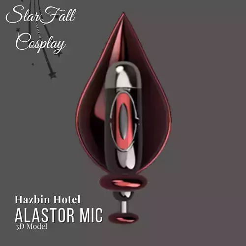 Alastor Mic 3D Model Hazbin Hotel