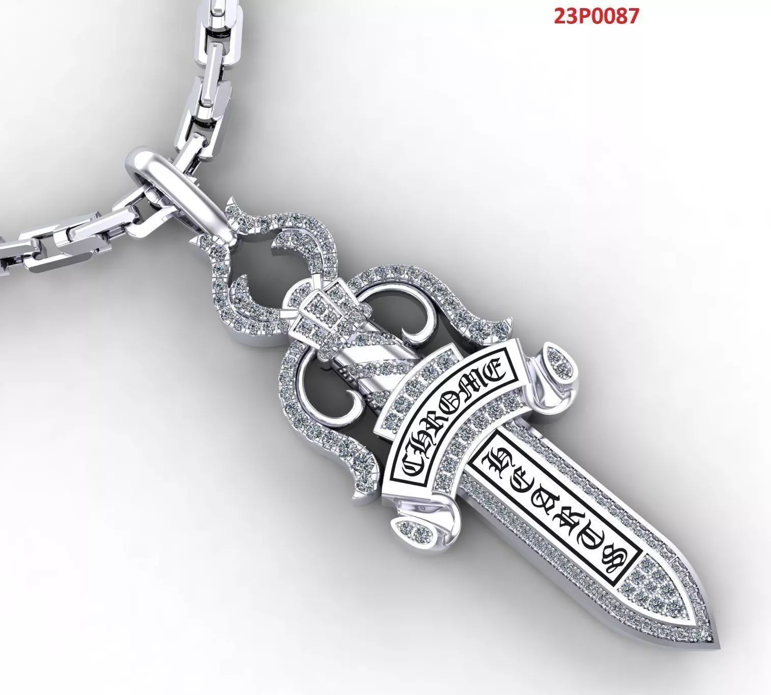 Dragger pendant 3D print model_0