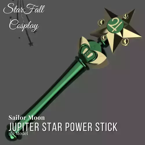 Jupiter Star Stick 3D Model Transformation Wand Sailor Scout