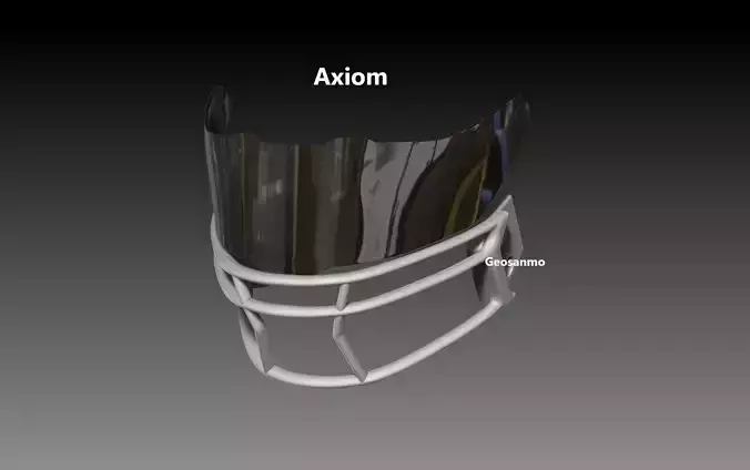 Visor and Facemask II for NFL Riddell AXIOM Helmet Geosanmo