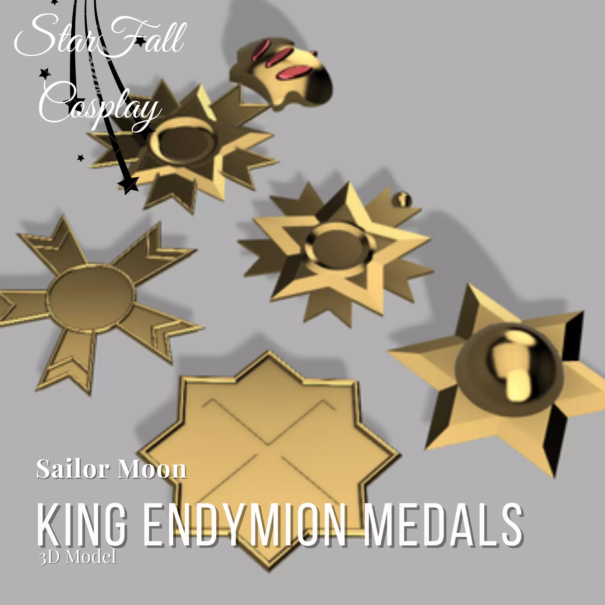 King Endymions Medals 3D Model 3D print model