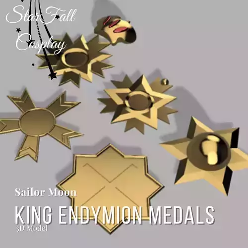King Endymions Medals 3D Model