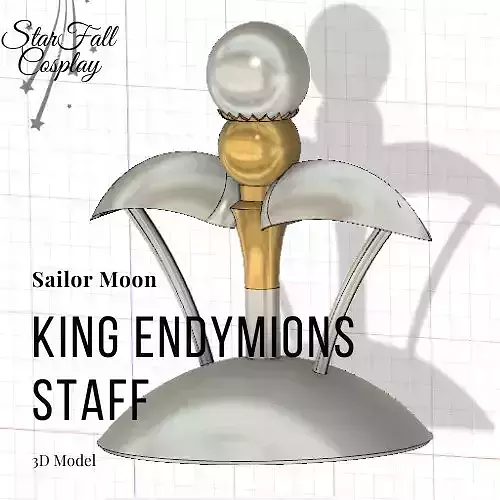 King Endymions Staff 3D Model 3D print model