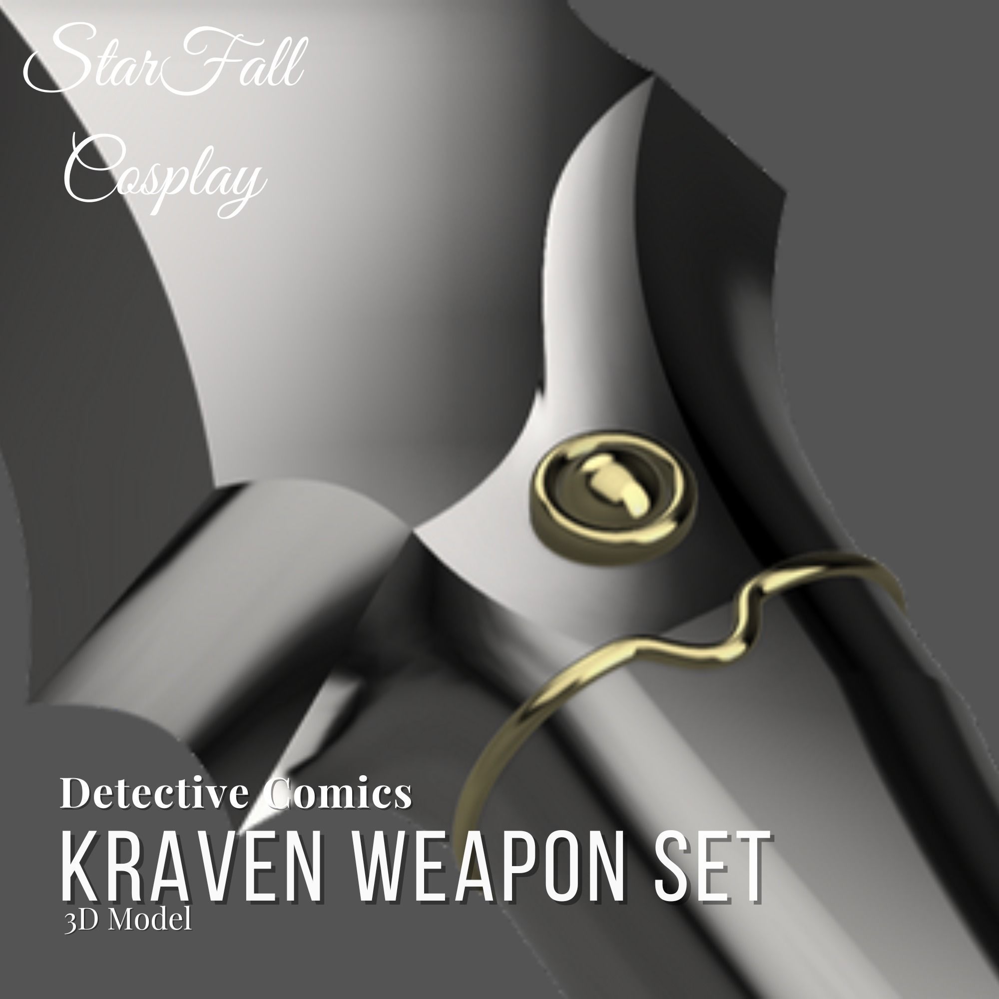 Kraven Weapons 3D Model Set DC 3D print model_5