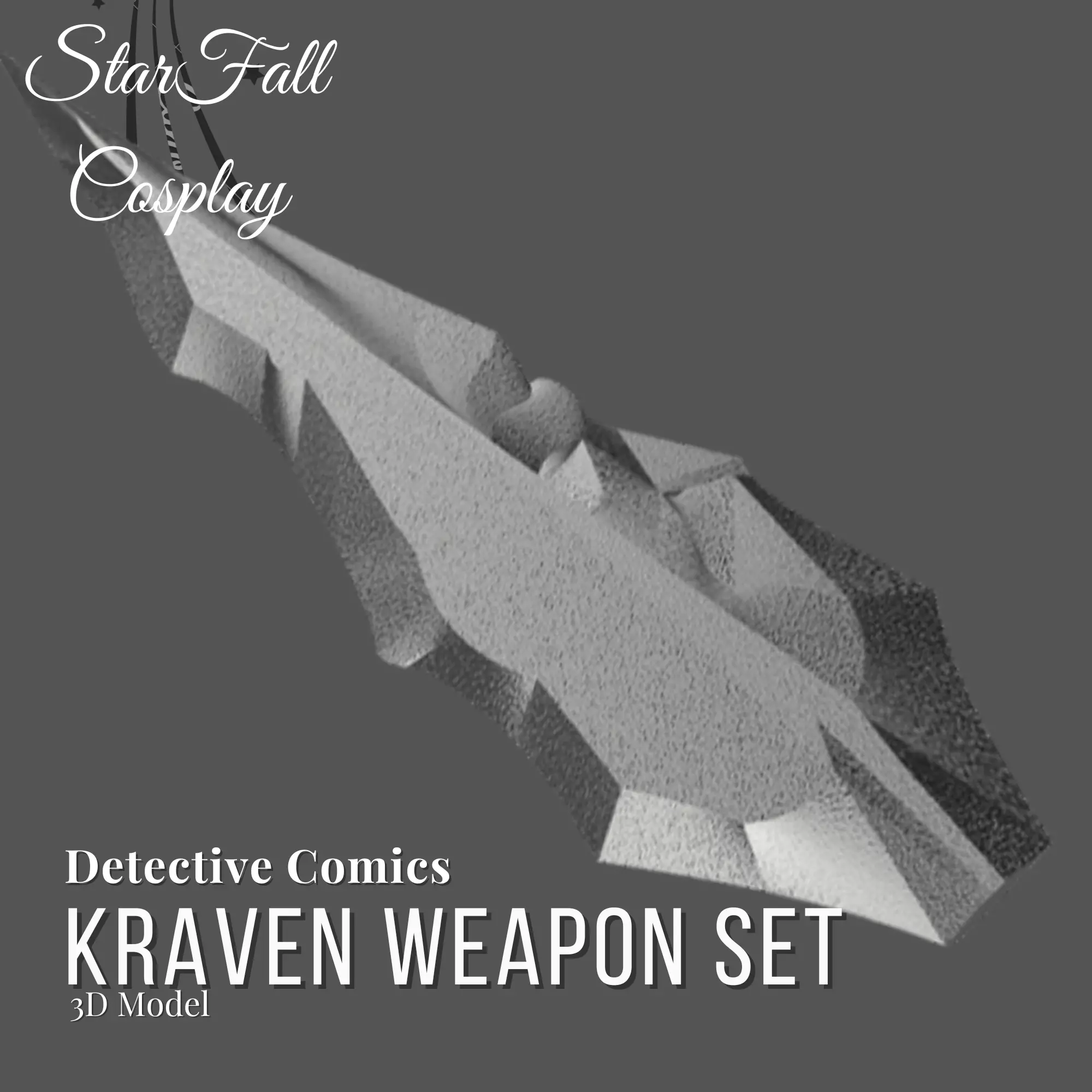 Kraven Weapons 3D Model Set DC 3D print model_0