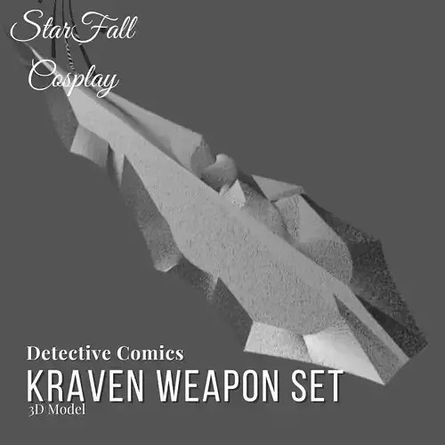 Kraven Weapons 3D Model Set DC 3D print model