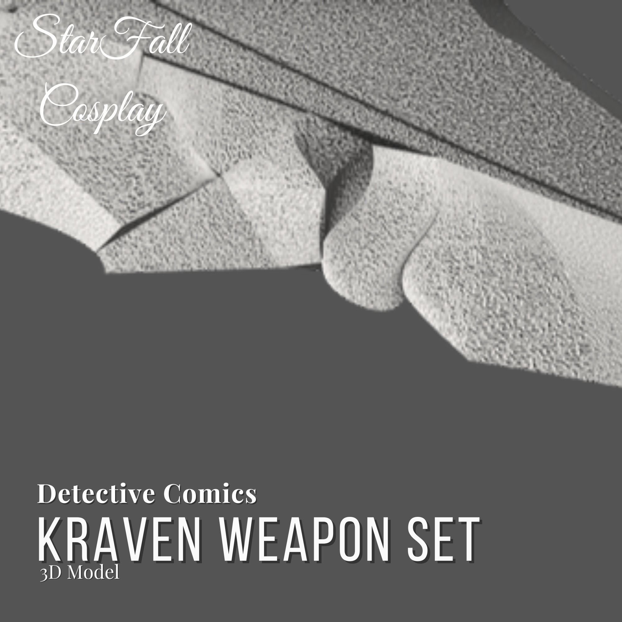 Kraven Weapons 3D Model Set DC 3D print model_2