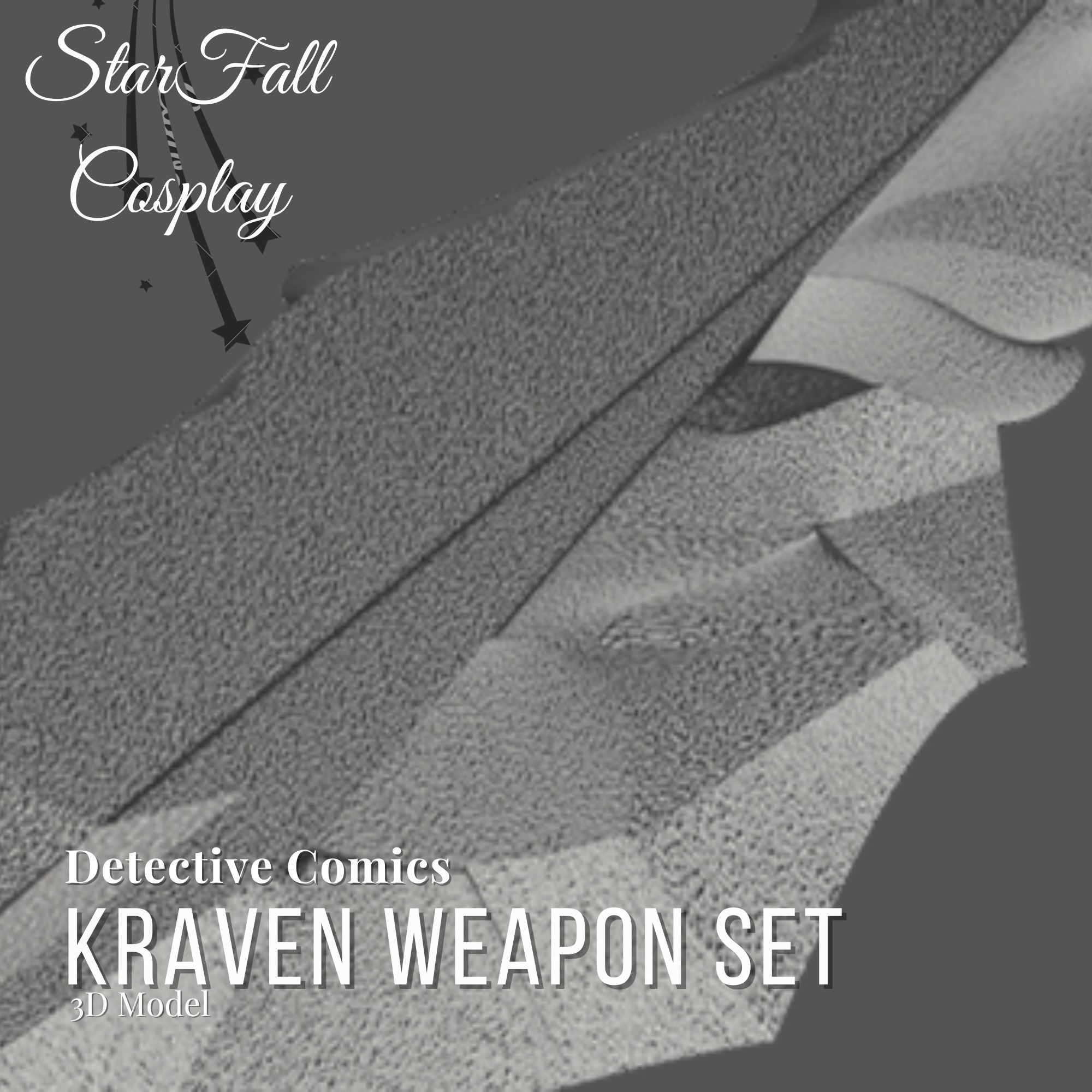 Kraven Weapons 3D Model Set DC 3D print model_1