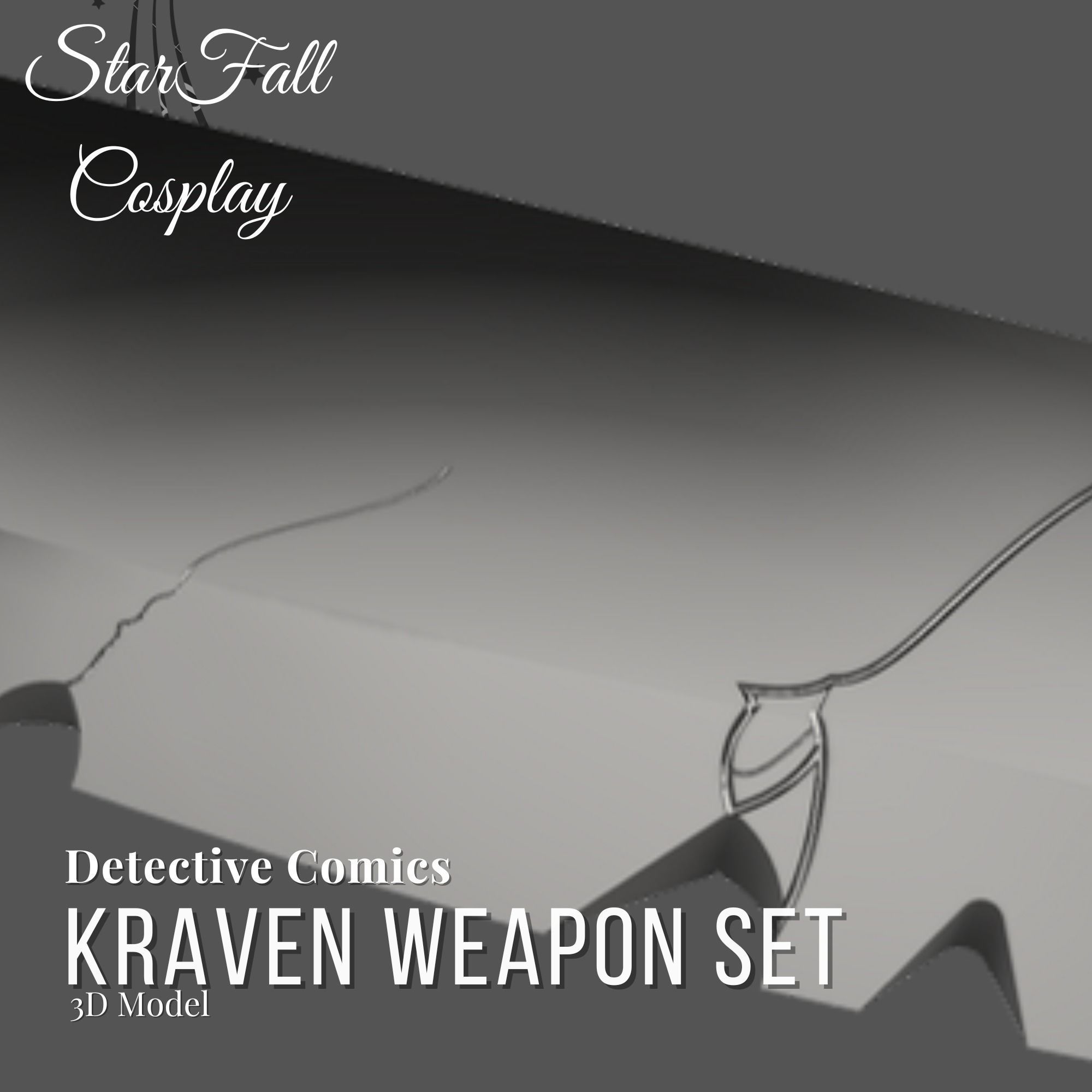 Kraven Weapons 3D Model Set DC 3D print model_4