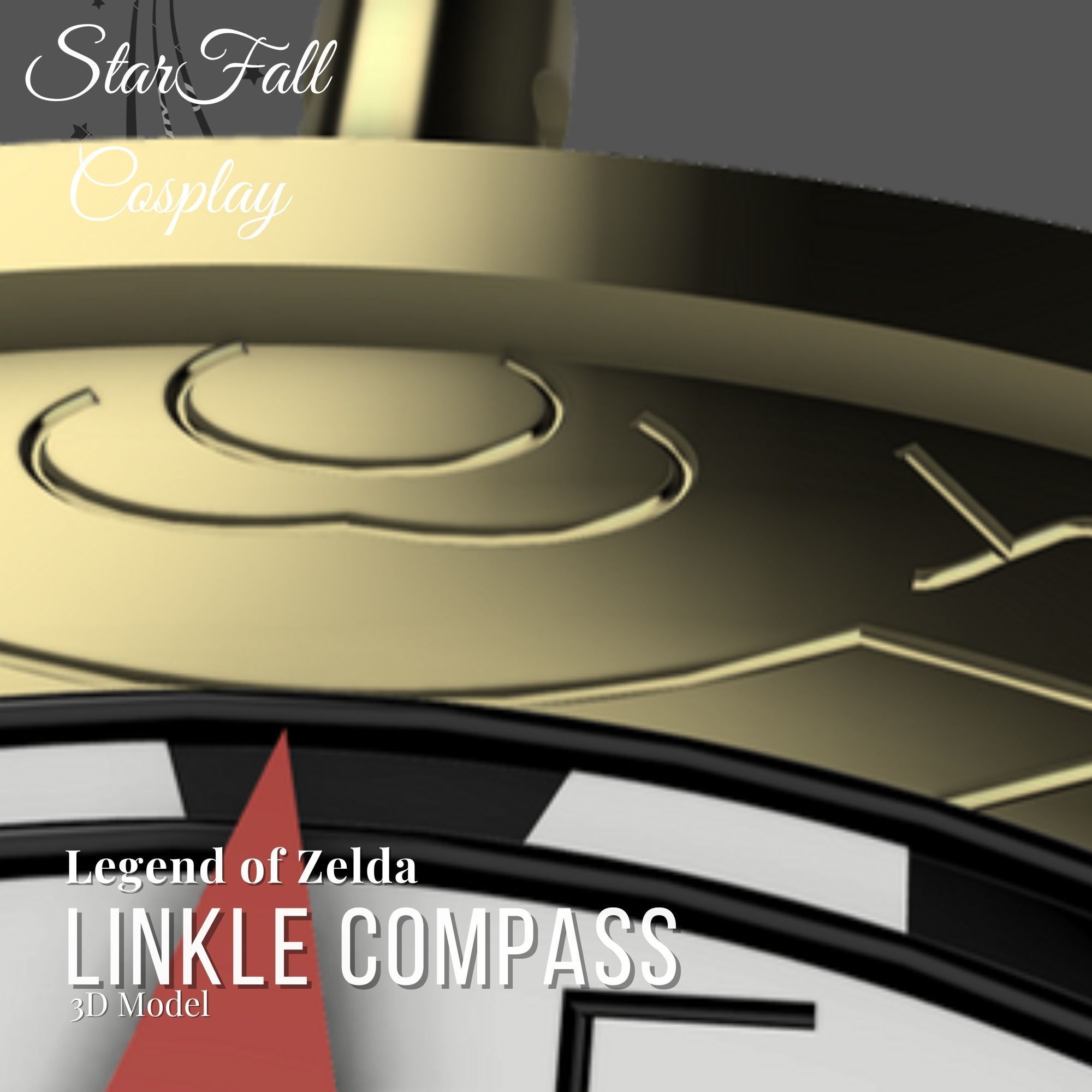 Linkle Compass 3D Model 3D print model_1