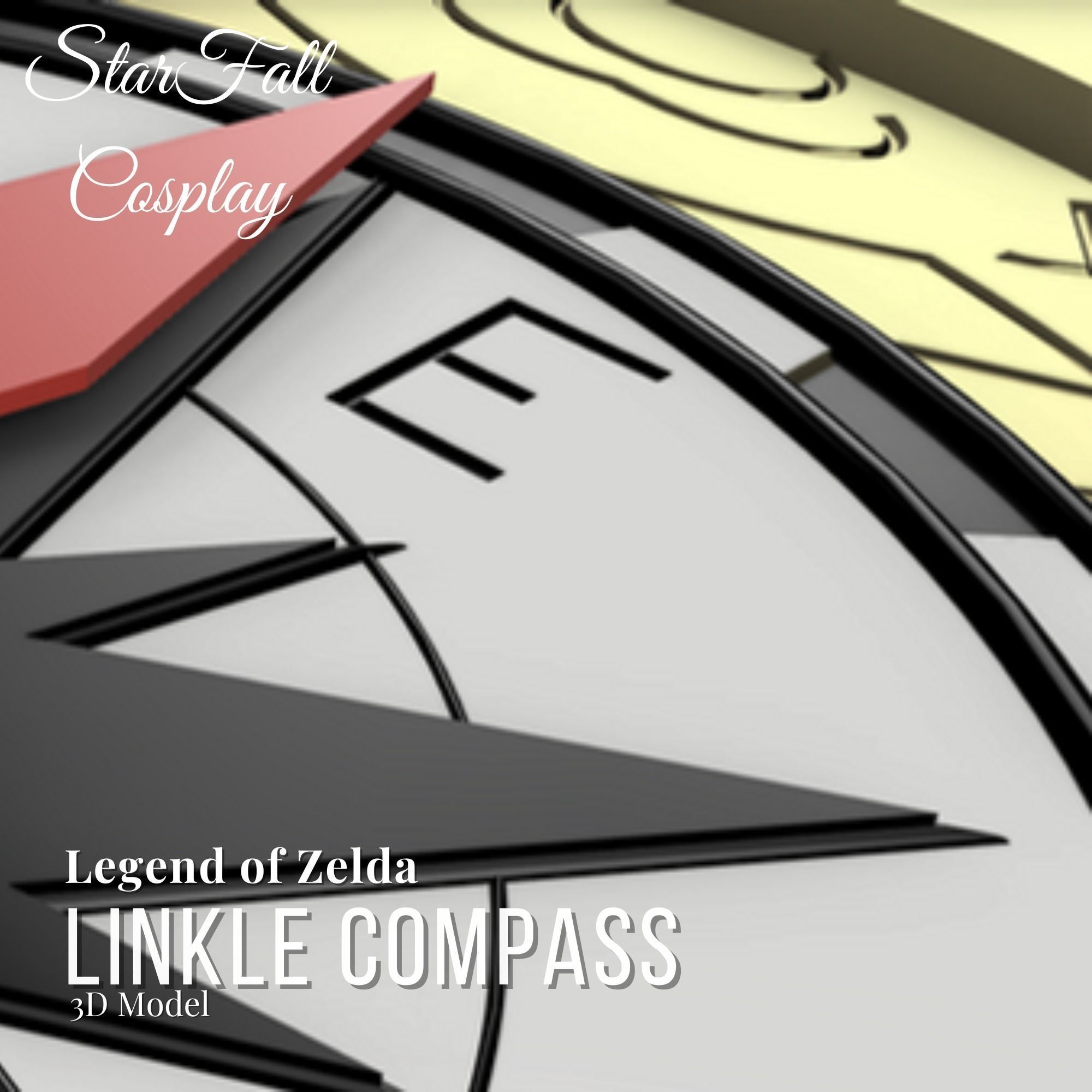 Linkle Compass 3D Model 3D print model_2