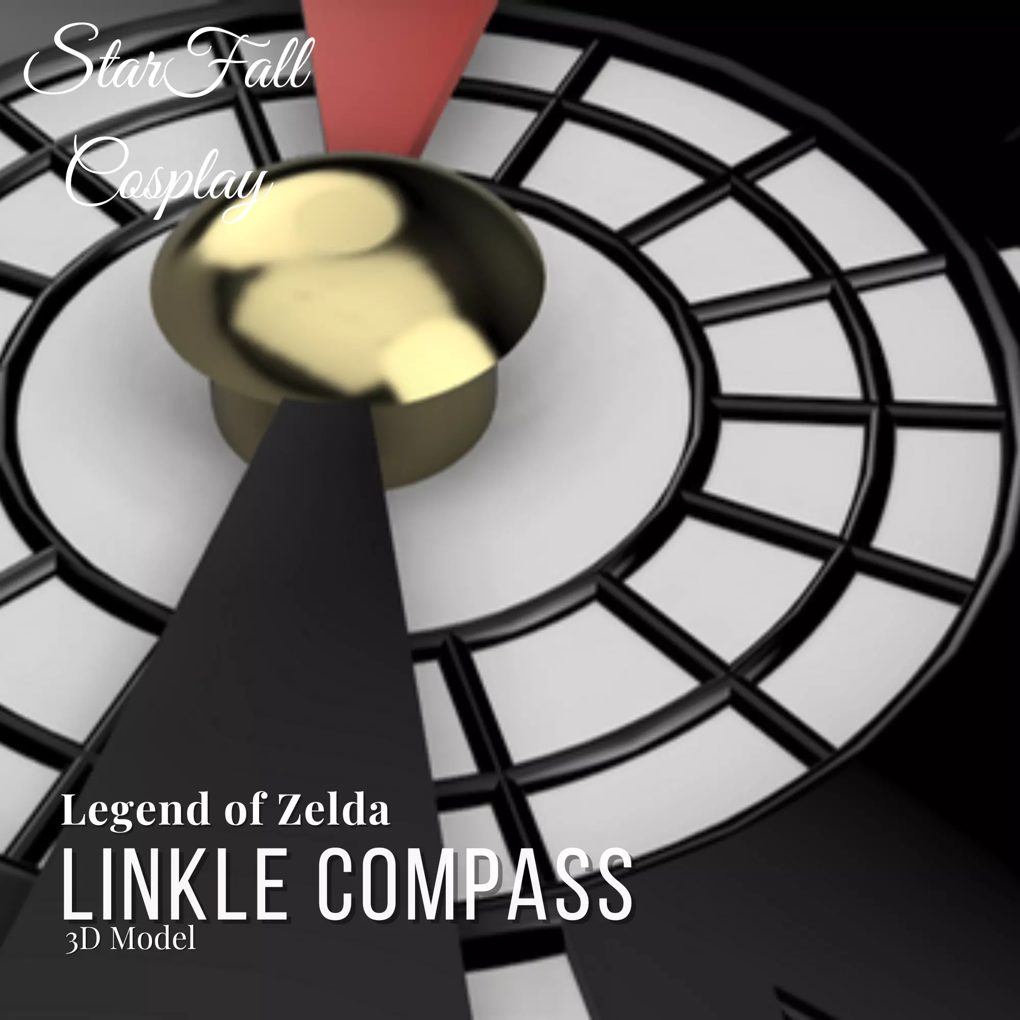 Linkle Compass 3D Model 3D print model_0