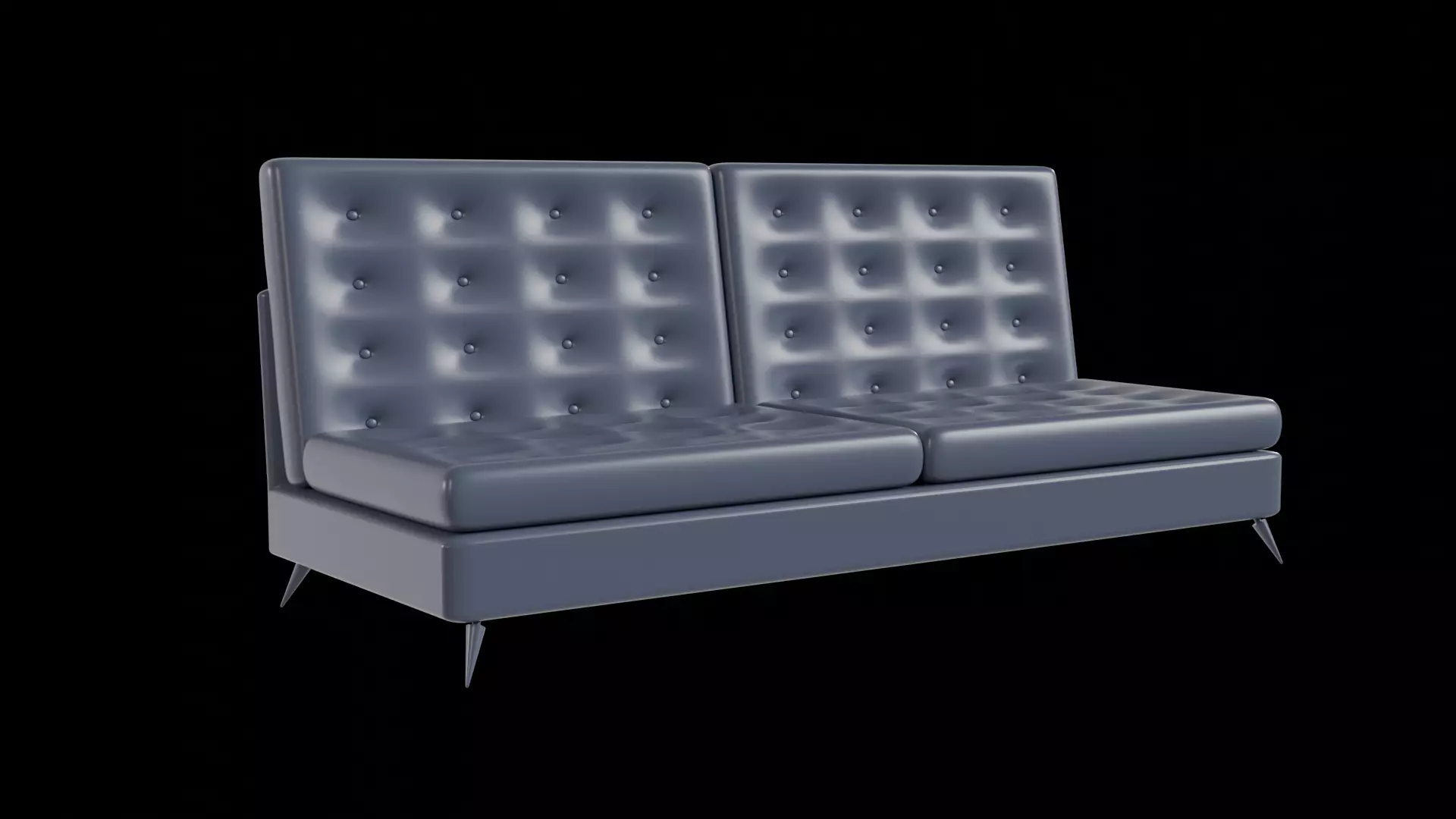 Simple Couch 3D model_0