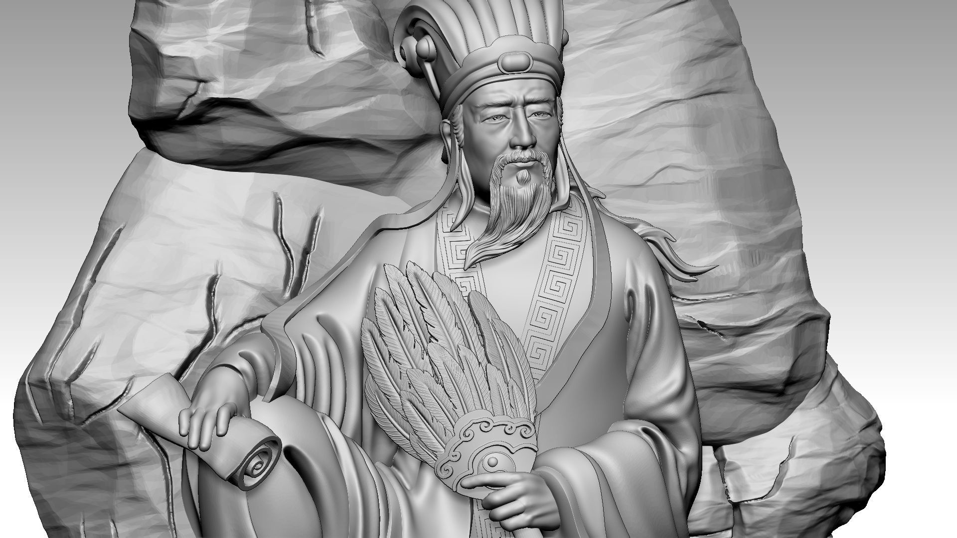 Kong Ming Zhuge Liang 2 3D print model_7