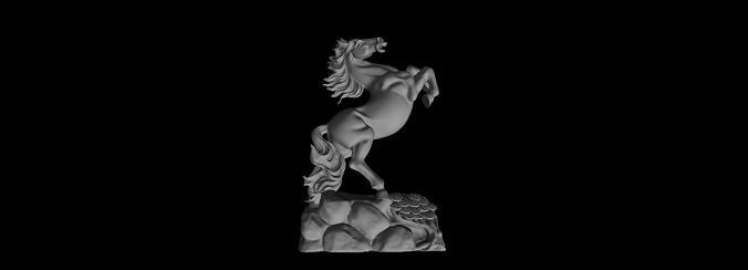 neighing horse  Free 3D print model