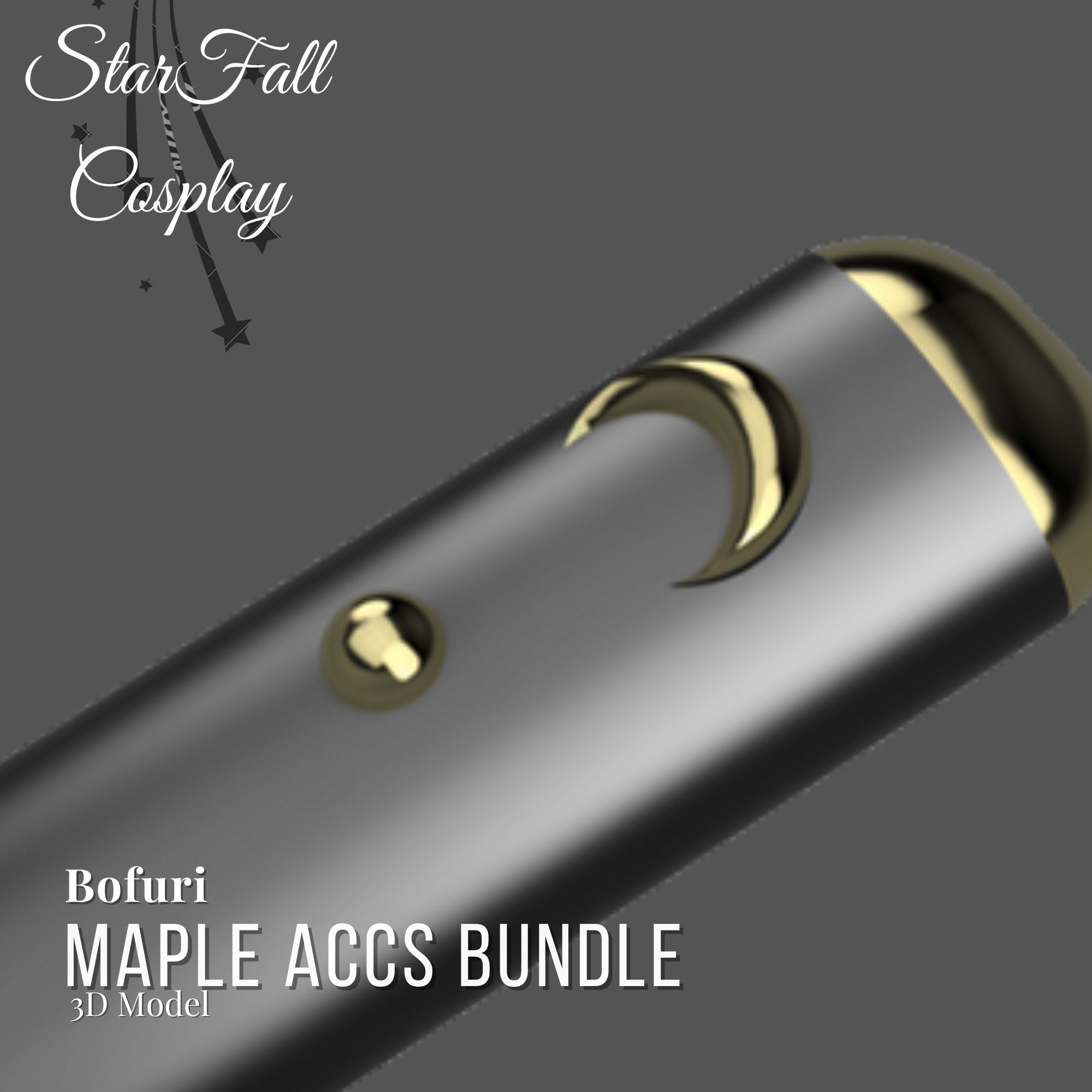 Maple Accessory Bundle 3D Models Bofuri Cosplay 3D print model_6