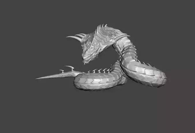 Blue Venom Fanged Kasaka Solo Leveling 3D model