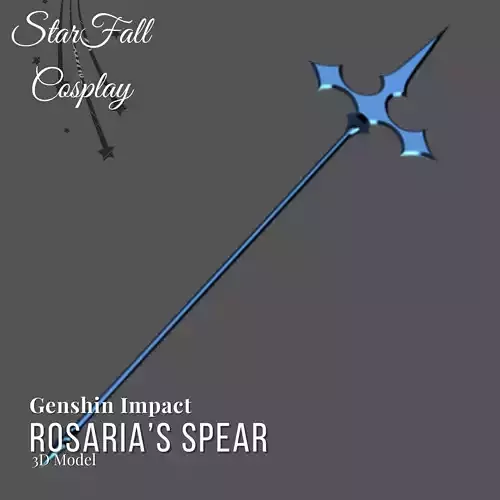 Rosaria Spear 3D Model Genshin Impact