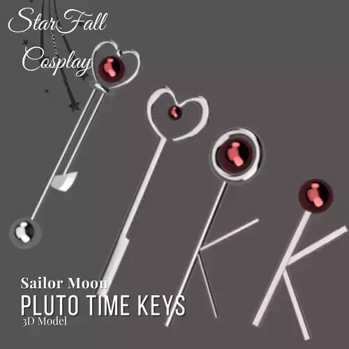Sailor Pluto Keys 3D Model 3D print model