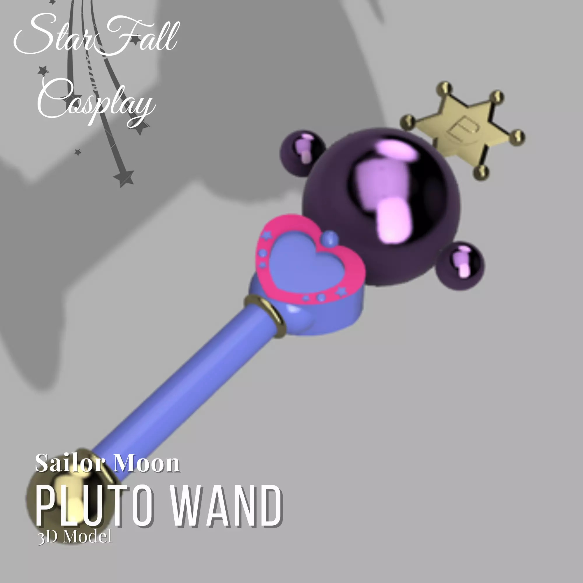 Sailor Pluto Lip Rod 3D Model 3D print model_0