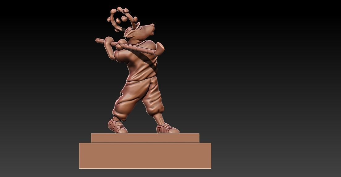 REINDEER GOLF TROPHIES AND CUPS - 3D PRINT 3D print model_1