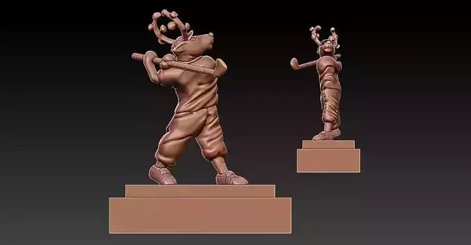 REINDEER GOLF TROPHIES AND CUPS - 3D PRINT