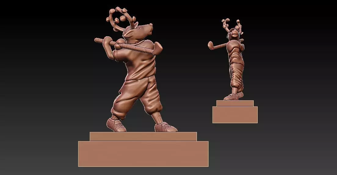 REINDEER GOLF TROPHIES AND CUPS - 3D PRINT 3D print model_0