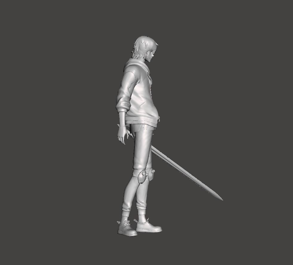 Sung Jin Woo E rank Hunter 3D Model 3D print model_2