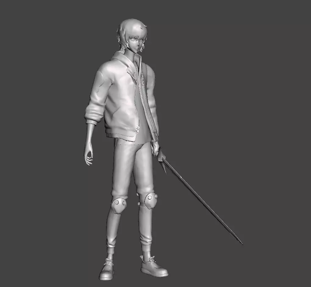 Sung Jin Woo E rank Hunter 3D Model 3D print model_0